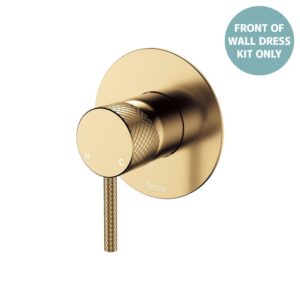 Axle Shower Mixer Large Round Plate Urban Brass Trim Kit ONLY LF