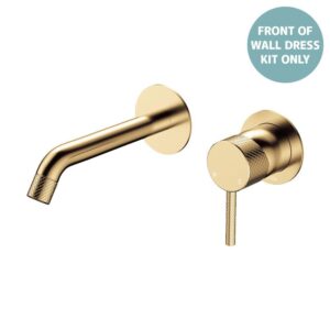 Axle Wall Basin/Bath Mixer Small Round Plates 160mm Outlet Urban Brass Trim Kit ONLY