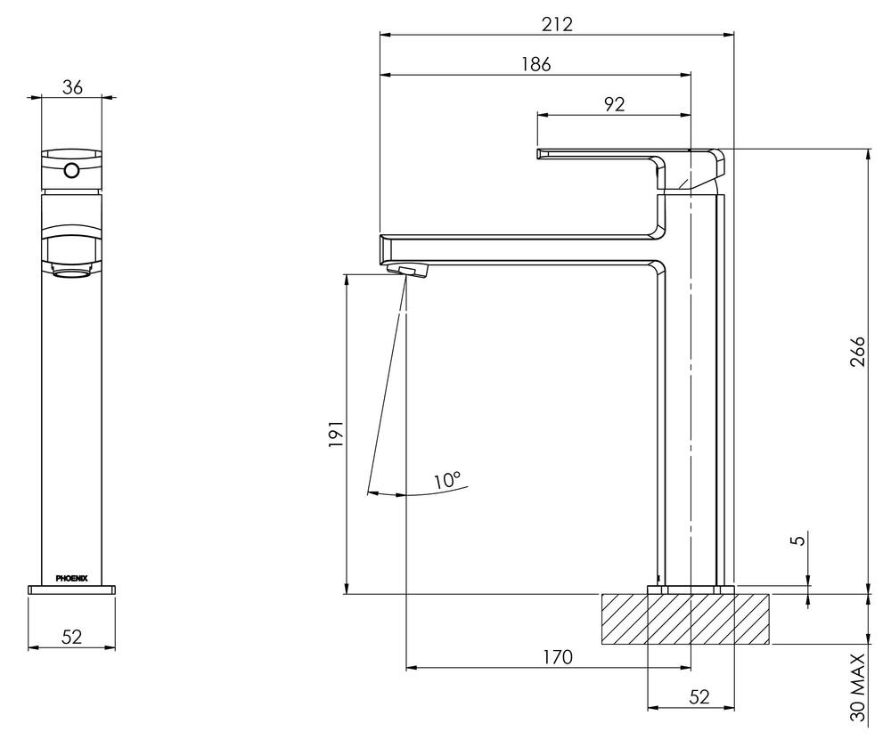 Teva Vessel Basin Mixer Brushed Nickel - Image 2