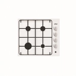 Gas Cooktop 60cm Battery Ignition 4 Burner White
