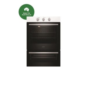 Electric Wall Oven 60cm Fan Forced 120min Timer Seperate Grill Knob Controls White