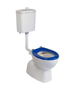 Select Care Link Toilet Suite Ceramic Cistern Blue Seat