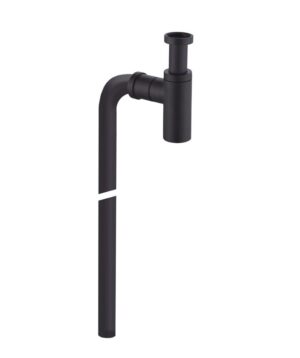 Bottle Trap 100 Round Floor Exit Matte Black