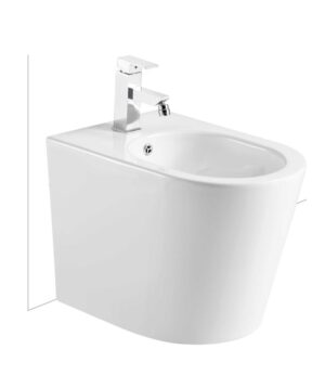 Modia Bidet Floor Mounted Universal Trap 1 Taphole White
