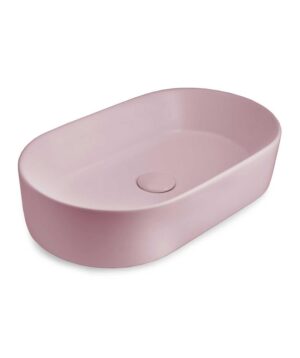 Aurora 530 Basin Above Counter 530 x115mm Matte Rose Quartz