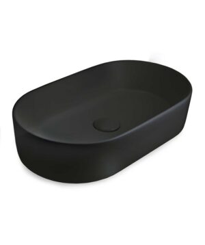 Aurora 530 Basin Above Counter 530 x115mm Matte Black