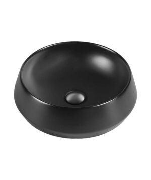 Loni 375 Basin Above Counter Round Matte Black
