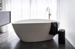 Tranquil Freestanding Bath 1560mm Solid White