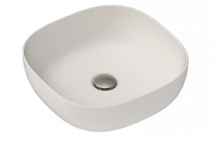 Glam Square Above Counter Basin Matte Pearl