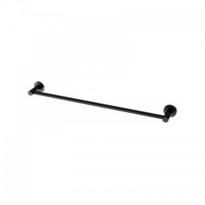 Nirvana Single Towel Rail 600mm Matt Black