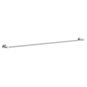 Round Single Towel Rail 900mm Chrome