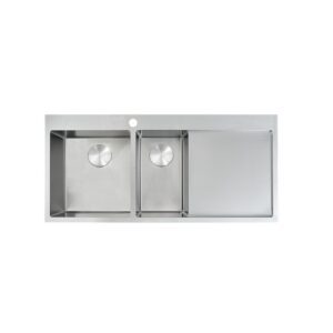 Torquay MK3 1&1/2 Left Hand Bowl 1TH 1080x510x200mm With Waste Covers