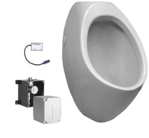 Life Electronic Urinal Suite Back Entry Includes HF Flush Valve & Sensor