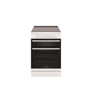 Electric Upright Cooker 60cm Seperate Grill 4 Zone Ceramic Cooktop White