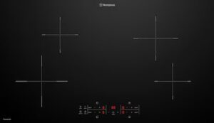Induction Cooktop 90cm 4 Zone Touch Slide Controls Black