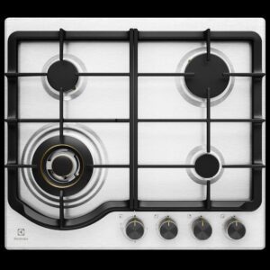Gas Cooktop 60cm 4 Burner Inc Wok 17MJ/H S/S