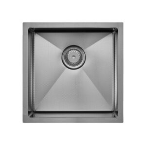 Hana ANTI SCRATCH 32L Single Bowl Sink Gun Metal 450 x 450 x 200