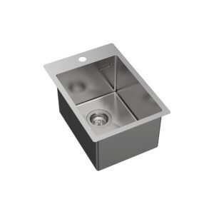 Hana 20L Laundry Single Sink With 1TH & O/Flow 350x510x230mm