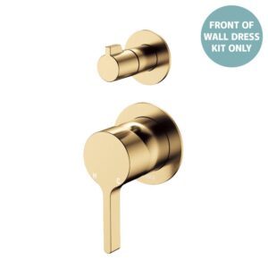 Sansa Shower Diverter Mixer Small Round Plates Urban Brass Trim Kit ONLY LF
