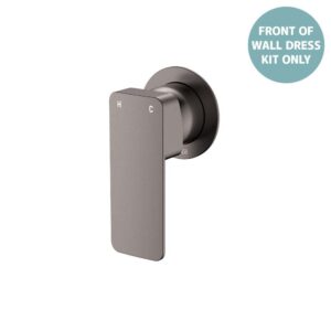 Tono Shower Mixer Small Round Plate Gun Metal Trim Kit ONLY