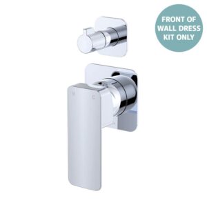 Tono Shower Diverter Mixer Small Square Plates Chrome Trim Kit ONLY