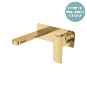 Tono Wall Basin/Bath Mixer Rectangular Plate 160mm Outlet Urban Brass Trim Kit ONLY LF