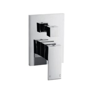 Nautica Square Shower Mixer With Diverter Chrome