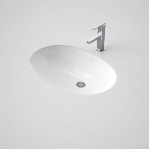 Caravelle 600 Under Counter Basin O/Flow NTH White