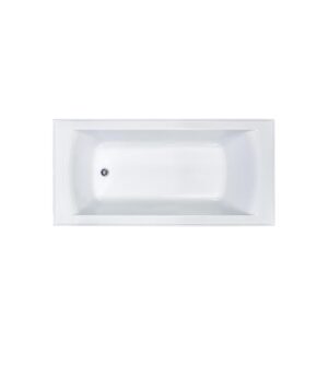 Syros 103 Select Inset Bath 1525  with Overflow White