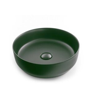 Aurora Ceramic Basin Above Counter 385x120mm Matte Forest