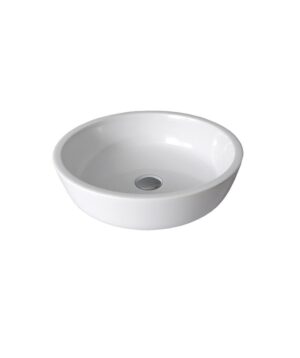 Syros 007 Ceramic Basin Above Counter 440mm 0TH NOF White