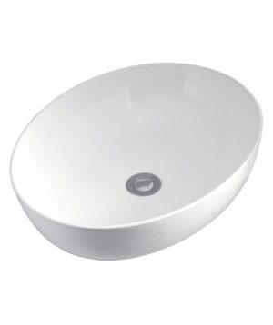 Arko Ceramic Basin Above Counter 515x390mm 0TH NOF Gloss White