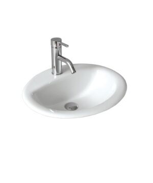 Chios 201 Ceramic Basin Inset 515x435mm 1TH OF White