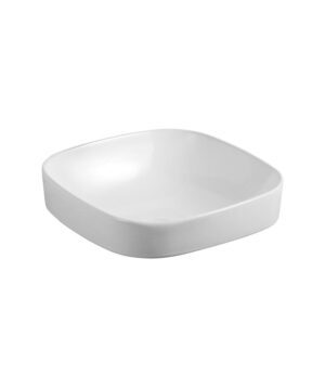 Obello 372 Basin Inset Rounded Square White Gloss