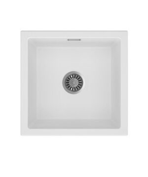 Oros 450 Arqstone Sink 450x440mm 0TH OF White