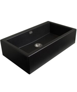 Oros 900 Arqstone Butler Sink 900x420mm 0TH OF Black