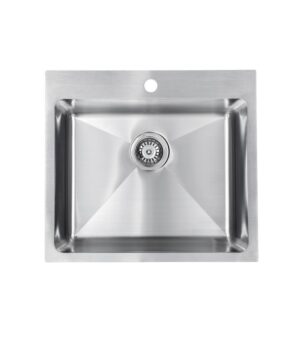 Kubic Deep 550 Sink Galley 550x500mm 1TH NOF Silk S/S