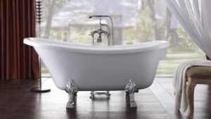 Queenscliff Claw Foot Bath White 1700mm