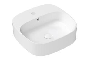 JIll Above Counter Basin 1TH Matte White Ceramic