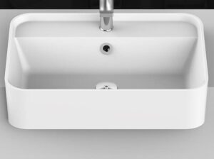Miya 550 Semi-Recessed Basin Matte White