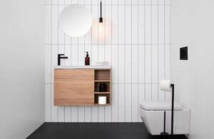 Petite Shelf 800 Wall Hung 1 Door RH Shelf LH Basin