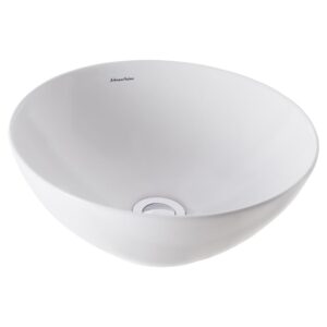 Venezia Round Counter Top Basin 350mm White Chrome Pop Up Waste