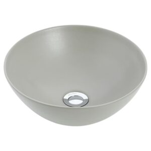 Venezia Round Counter Top Basin 350mm Ash Chrome Pop Up Waste