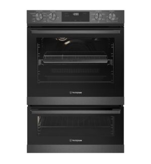 Electric Duo Oven 60cm 8/5 Multifunction Air Fryer Knob Controls Dark S/S