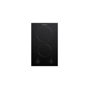 Electric Cooktop Ceramic 30cm 2 Zone Knob Controls Black
