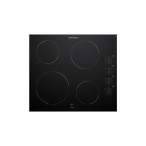 Electric Cooktop Ceramic 60cm 4 Zone Knob Controls Black