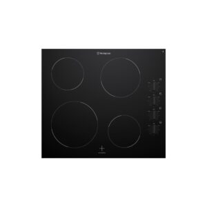 Electric Cooktop Ceramic 60cm 4 Zone Knob Controls Black