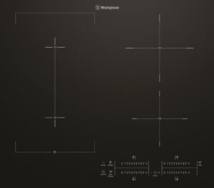 Induction Cooktop 60cm 4 Zone Touch Slide Controls + Boil Protect Black