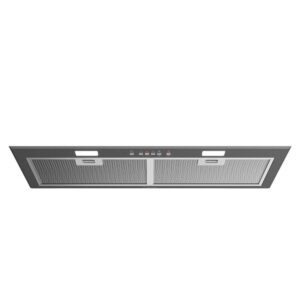 Integrated Rangehood 86cm 3 Speed Fan + Boost 800m3/h LED Dark S/S