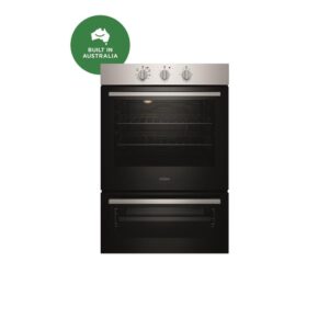 Electric Wall Oven 60cm Fan Forced 120min Timer Seperate Grill Knob Controls S/S